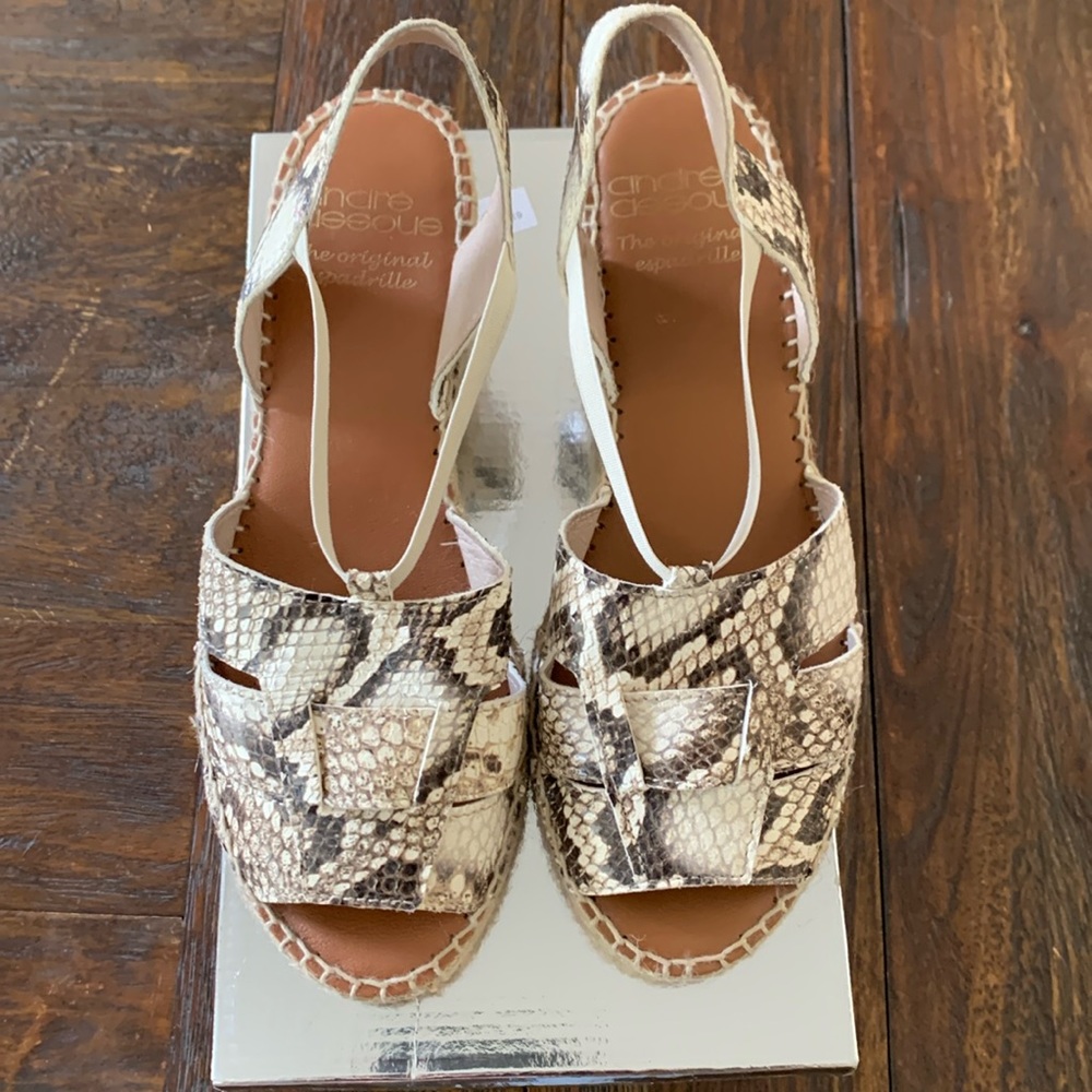 Andre assocs snake espadrilles